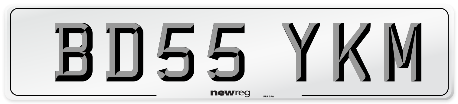 BD55 YKM Number Plate from New Reg